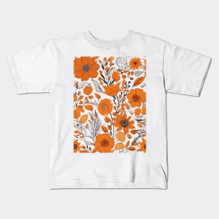 Fall Floral Kids T-Shirt